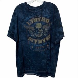 Blue Tied Dyed Lynrad Skynyrd T-Shirt